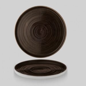 Тарелка мелкая D21см H2см с прямым бортом, CHEFS PLATE, STONECAST PATINA IRON BLACK PAIBWP211