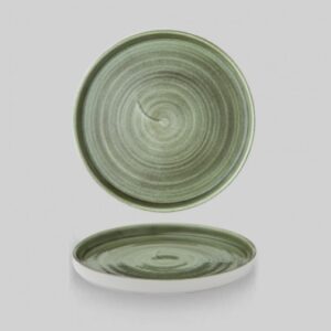 Тарелка мелкая D21см H2см с прямым бортом, CHEFS PLATE, STONECAST PATINA BURNISHED GREEN PABGWP211