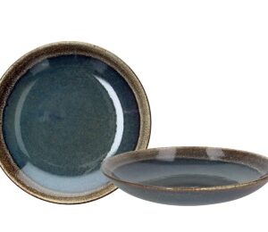 Блюдо глубокое 26 см BLOOM BLUE AND BROWN BM001268088