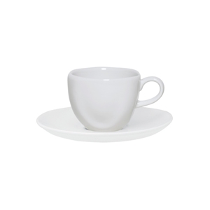 Пара чайная WHITE (чашка 220мл и блюдце 16см) OXFORD 077105, RA04-9504