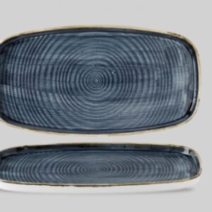 Блюдо  CHEFS 35х18,5см, с бортом, STONECAST, цвет BLUEBERRY SBBSWO341