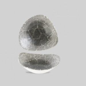 Салатник треугольный 0,60л D23,5см, без борта, цвет KINTSUGI REVERSE, KRBKTRB91