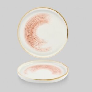 Тарелка мелкая CHEFS 21см, с бортом, цвет CORAL, STUDIO PRINTS HOMESPUN ACCENTS HACLWP211
