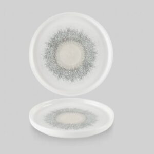 Тарелка мелкая 26см, H2см с прямым бортом, CHEFS PLATE, цвет AGATE GREY, FSGYWP261