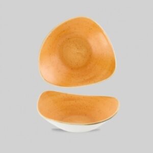 Салатник треугольный 0,60л D23,5см, без борта, STONECAST, цвет TANGERINE STGSTRB91