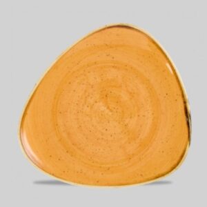 Тарелка мелкая треугольная 22,9см, без борта, STONECAST, цвет TANGERINE STGSTR9 1