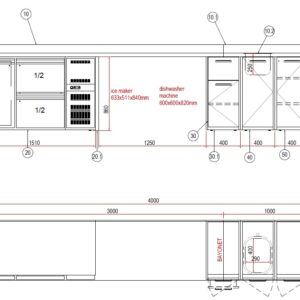 Линия барная apach chef line lblr4000/700/860sp1 пристенная