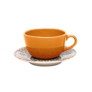 Пара чайная UNNI SHAPE CASTELLO (чашка 200мл и блюдце 14см) OXFORD 92753, AY04-5607
