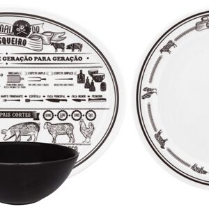 Набор посуды 6 предметов для барбекю BAZAR CHURRASCO SET TAPIOCA OXFORD 041815, AH41-6786