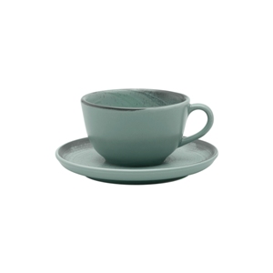 Пара чайная flat shape pacifico (чашка 200мл и блюдце 14см) oxford 136497, ao04-1c07