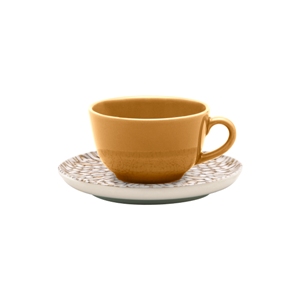Пара чайная flat shape leopardita (чашка 200мл и блюдце 14см) oxford 136338, ao04-1c04