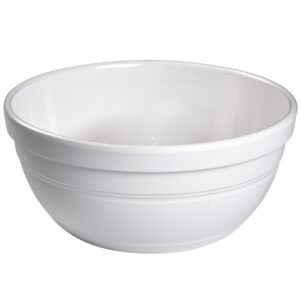 Миска 0,9л d16см, меламин, ben, цвет белый s-2596