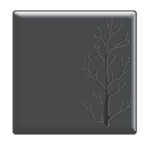Блюдо сервировочное 30x30см, меламин, embossed, цвет черный s-2851