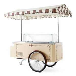 Витрина тележка для мороженого isa il carrettino classic yellow