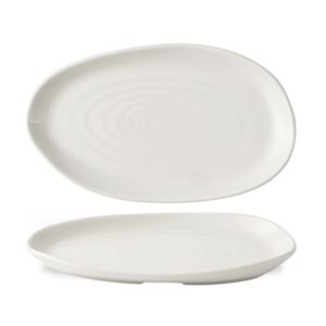 Блюдо сервировочное 22X13см, ENVISAGE NATURAL, цвет WHITE WHPLA11