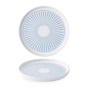 Тарелка мелкая D21см H2см, с прямым бортом, ERA, цвет BLUE ERABWP211