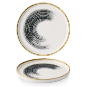 Тарелка мелкая D21см H2см, с прямым бортом, цвет BLACK, STUDIO PRINTS HOMESPUN ACCENTS HABKWP211