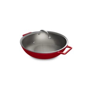 Кастрюля чугунная "WOK" D35 AROMA CAST RED, 146759