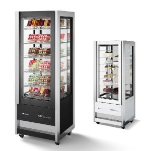 Витрина морозильная ISA CRISTAL TOWER 75 H206 TB RS WHITE