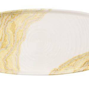 Блюдо овальное 30X15,4см H2Cм цвет TIDE GOLD TDGDWO291